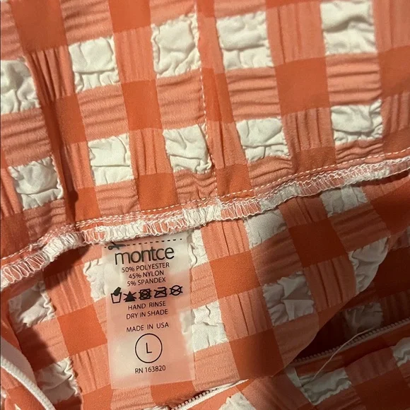 Orange Checkered  Pants - Picture 3 of 3